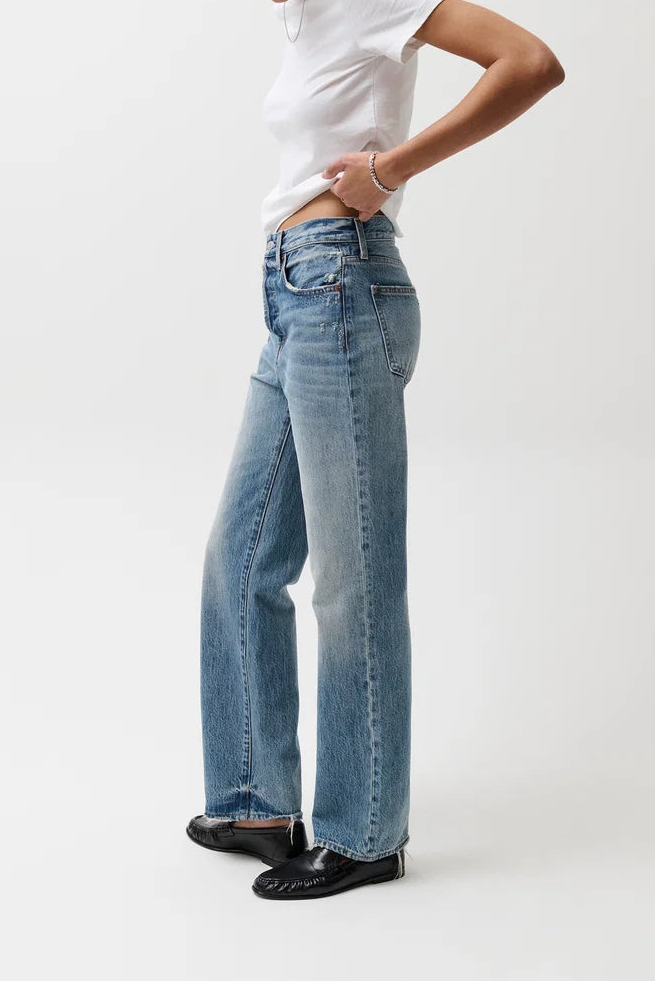 Cassie Super High Rise Straight-Serpentine Vintage