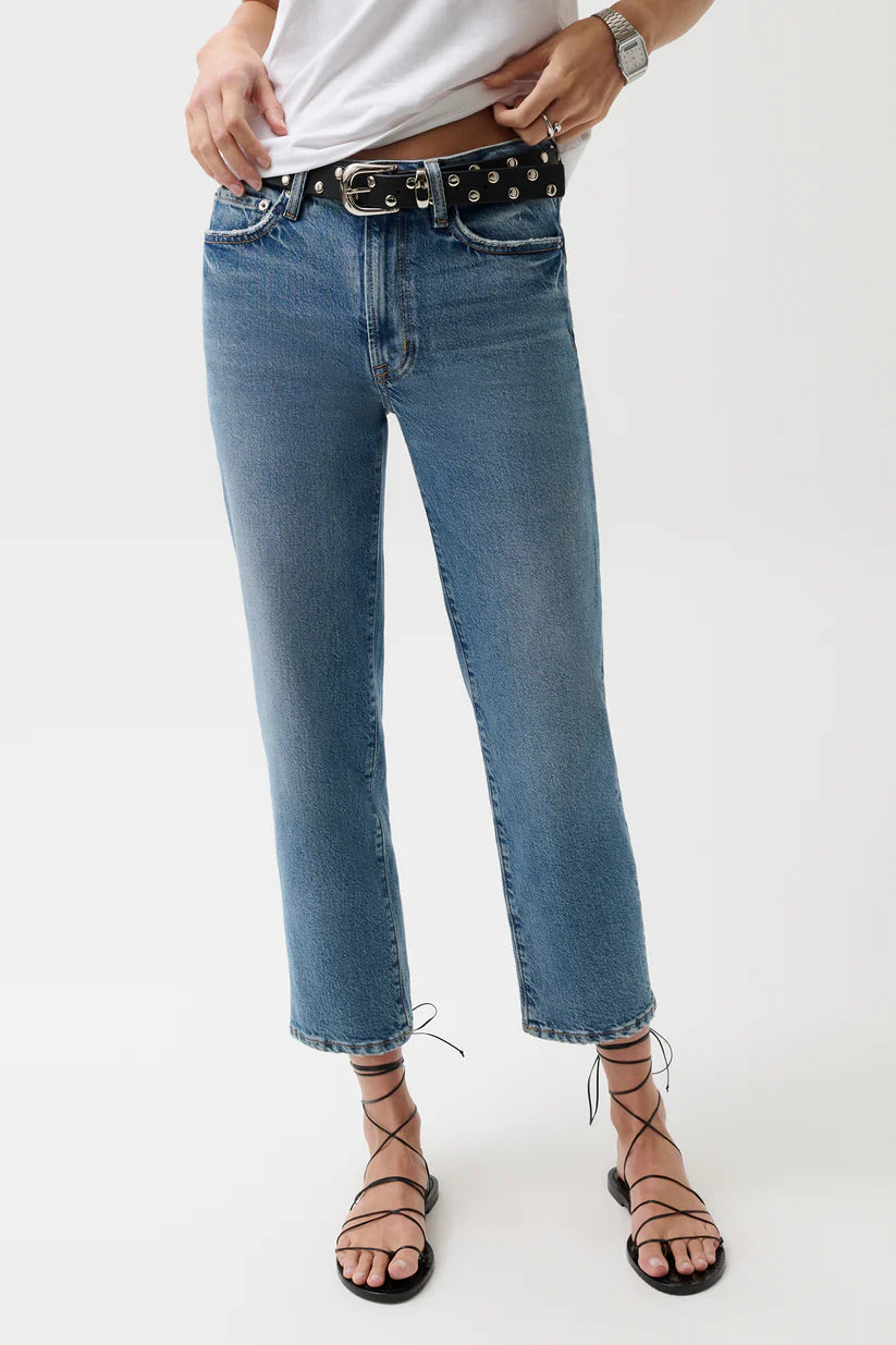 Aleks Crop Straight Leg- River