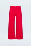 Penny Crop Wide Leg- Ruby