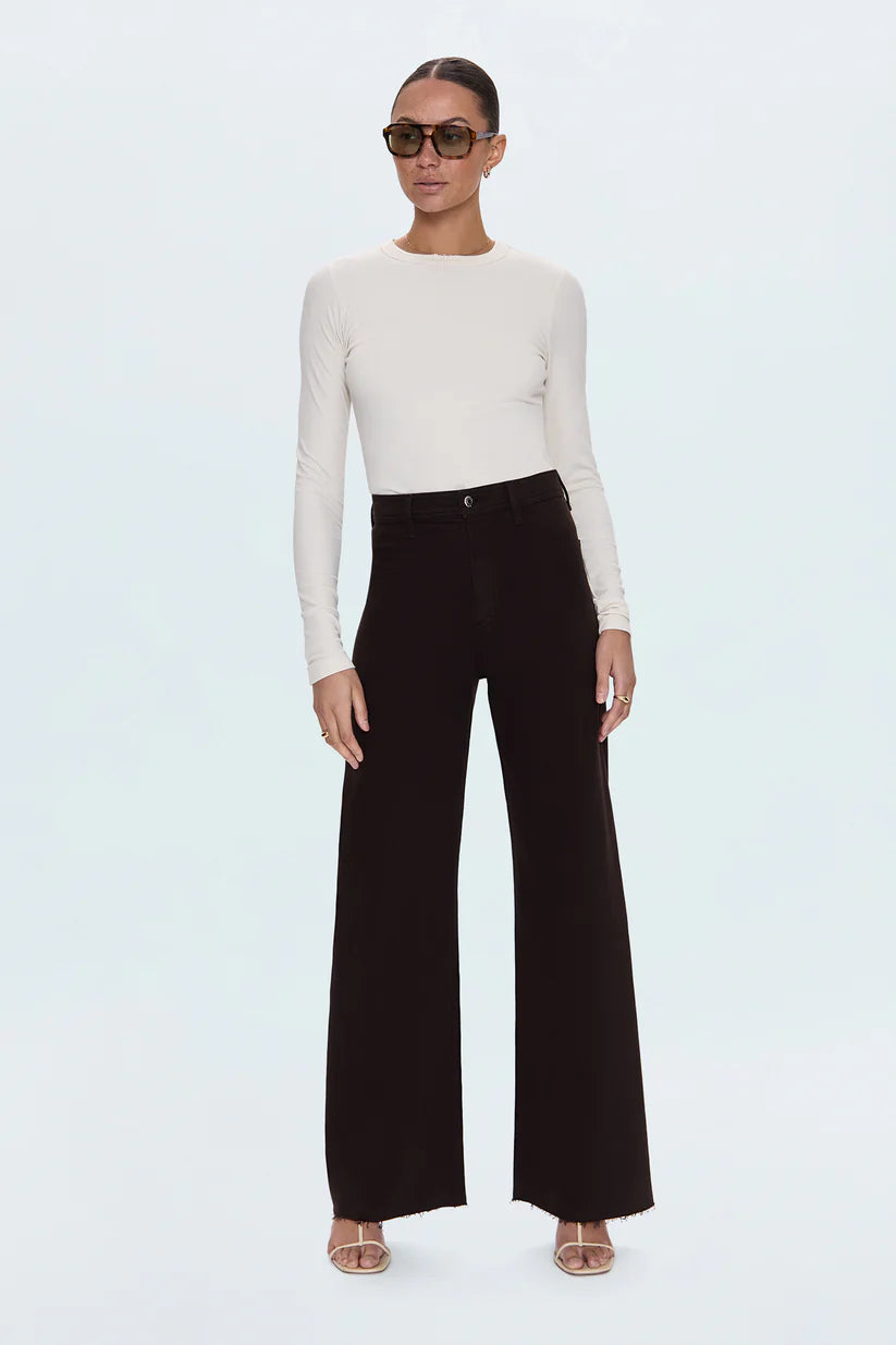 Penny High Rise Wide Leg- Mocha
