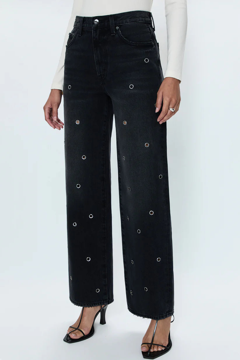 Hendrix High Rise Baggy Jean- Glamour