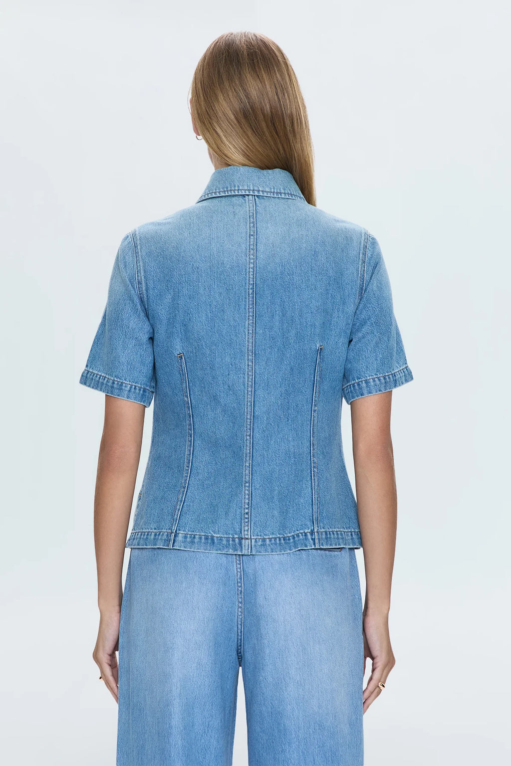 Cyndi Denim Button-Down—Palo Alto