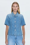 Cyndi Denim Button-Down—Palo Alto