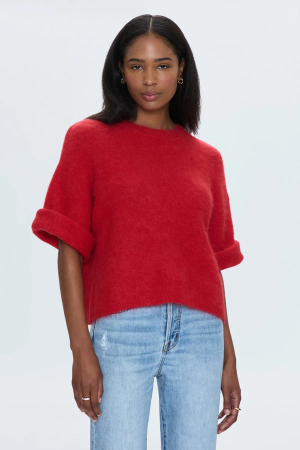 Micah Sweater—Ruby Red