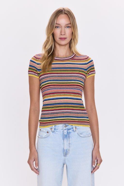 Selene Stripe Tee- Multi Stripe