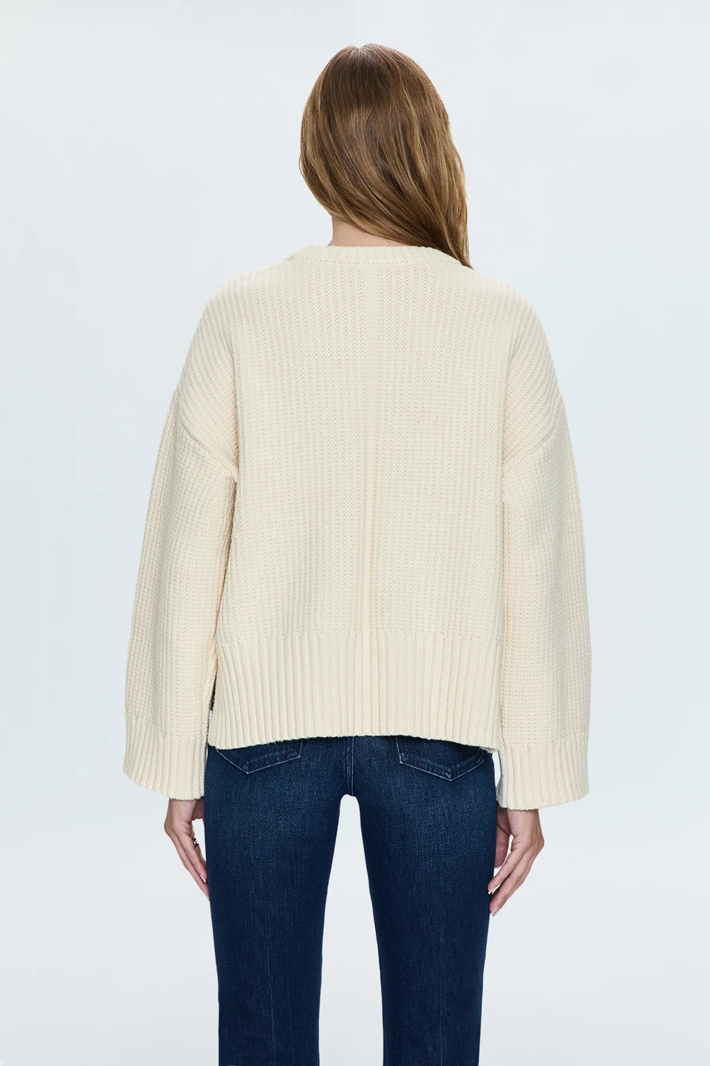 Leigh Relaxed Fit Sweater- Ivory