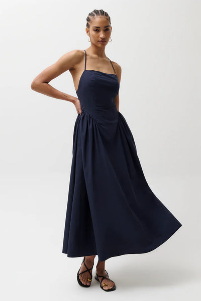 Pistola Sadee Open Back Dress- Navy Ship