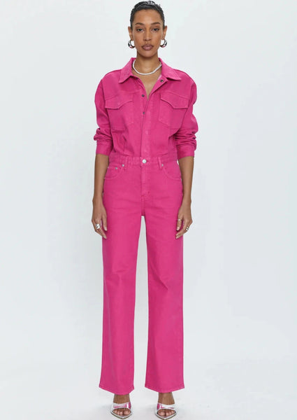 Pink Cotton Twill Jumpsuit – Scamp & Dude