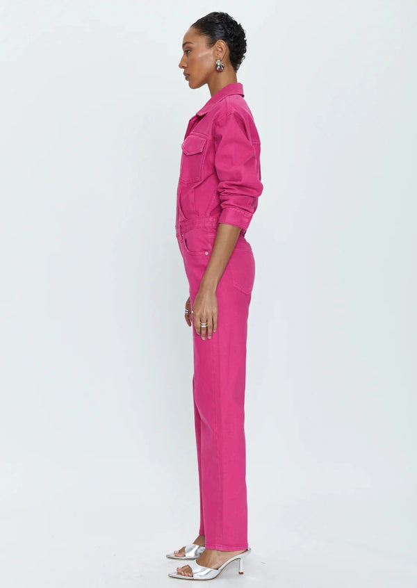 Nikki Jumpsuit- Pink Garnet
