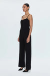 Marcia Wide Leg Pantsuit- Black