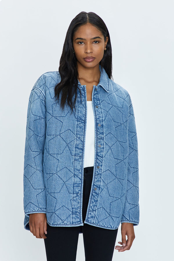 Alyssa Embroidered Denim Jacket- Marmont Star