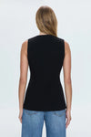 Lila Fitted Vest—Black