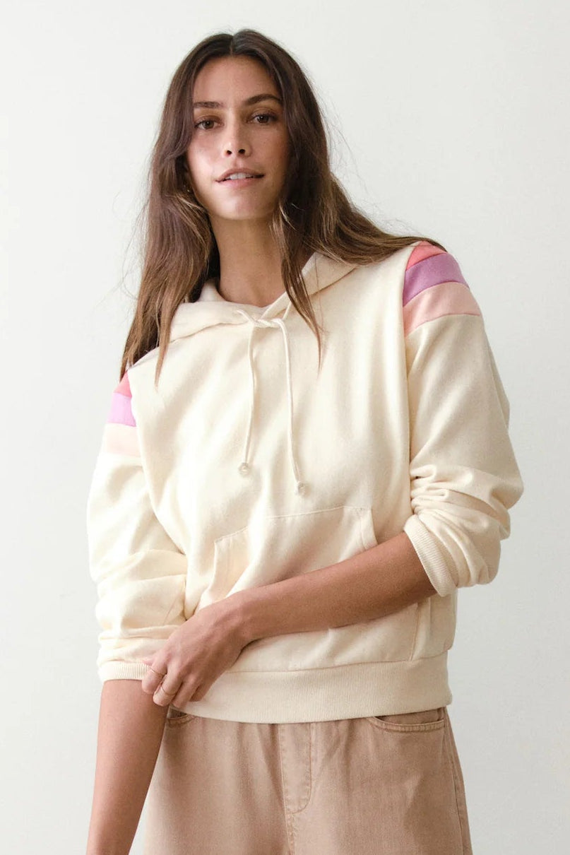 Cloud 9 Fleece Banks Hoodie- Antique White