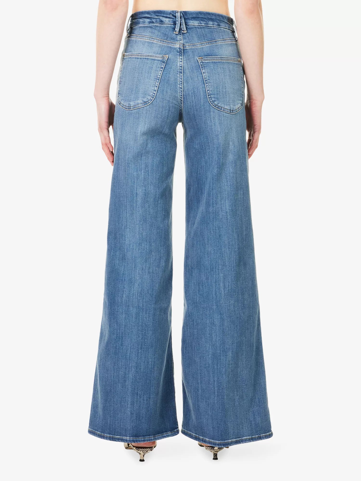 Good Waist Palazzo Jeans- Indigo 1154