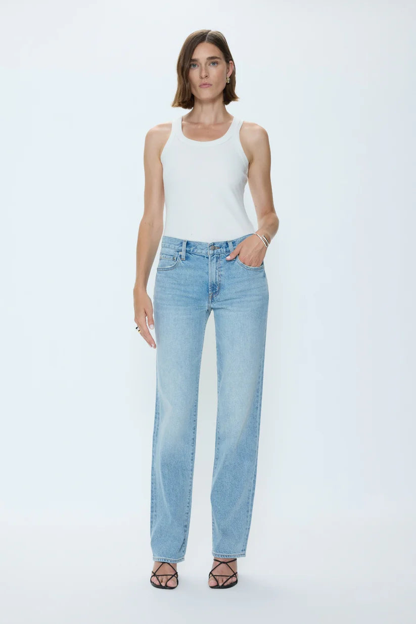 Issa Mid-Rise Relaxed Straight Jean- Road Trip