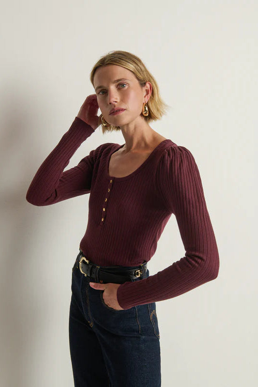 Reeva Henley Top- Port