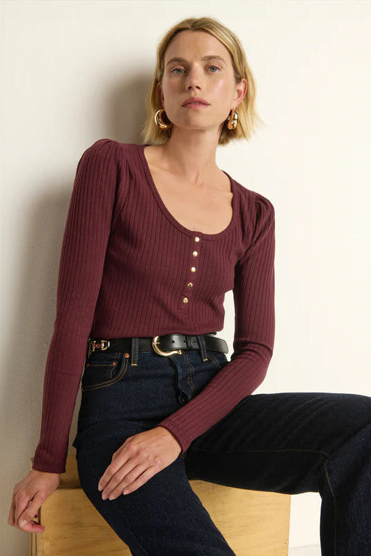 Reeva Henley Top- Port
