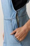 Layla Denim Overalls- Light Wash