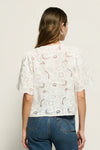 Rosalyn Tie Front Top- White