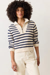 Montecito Quarter Zip Sweater- Coastal Navy