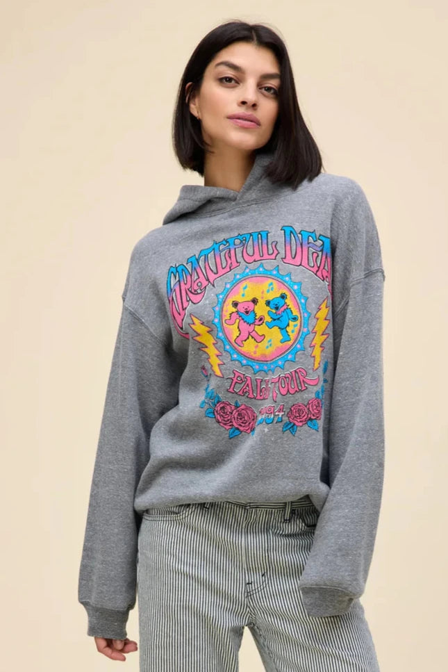 Grateful Dead Fall Tour 94 BF Hoodie- Heather Grey