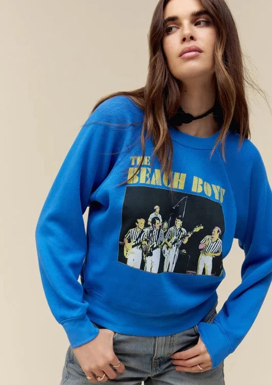 The Beach Boys Concert Raglan Crew Sweatshirt