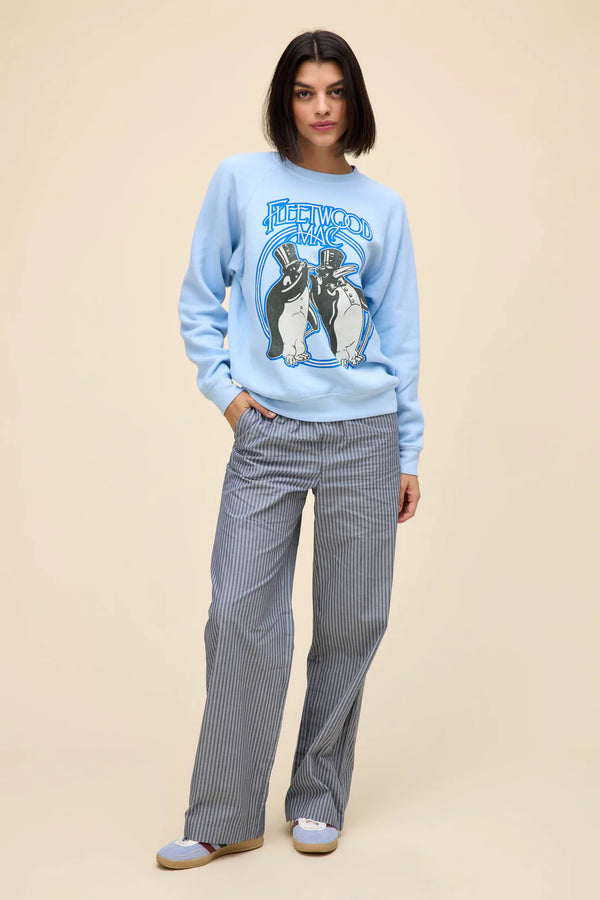 Fleetwood Mac Penguins Vintage Sweatshirt- Powder Blue