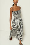 Sibelle Smocked Dress- Swirl Print