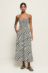 Sibelle Smocked Dress- Swirl Print