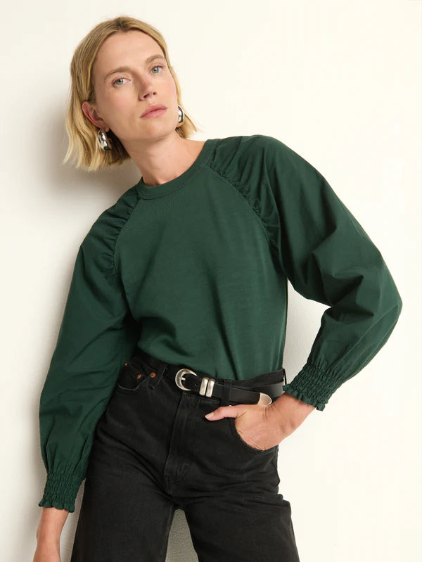 Suky Raglan Top- Pine