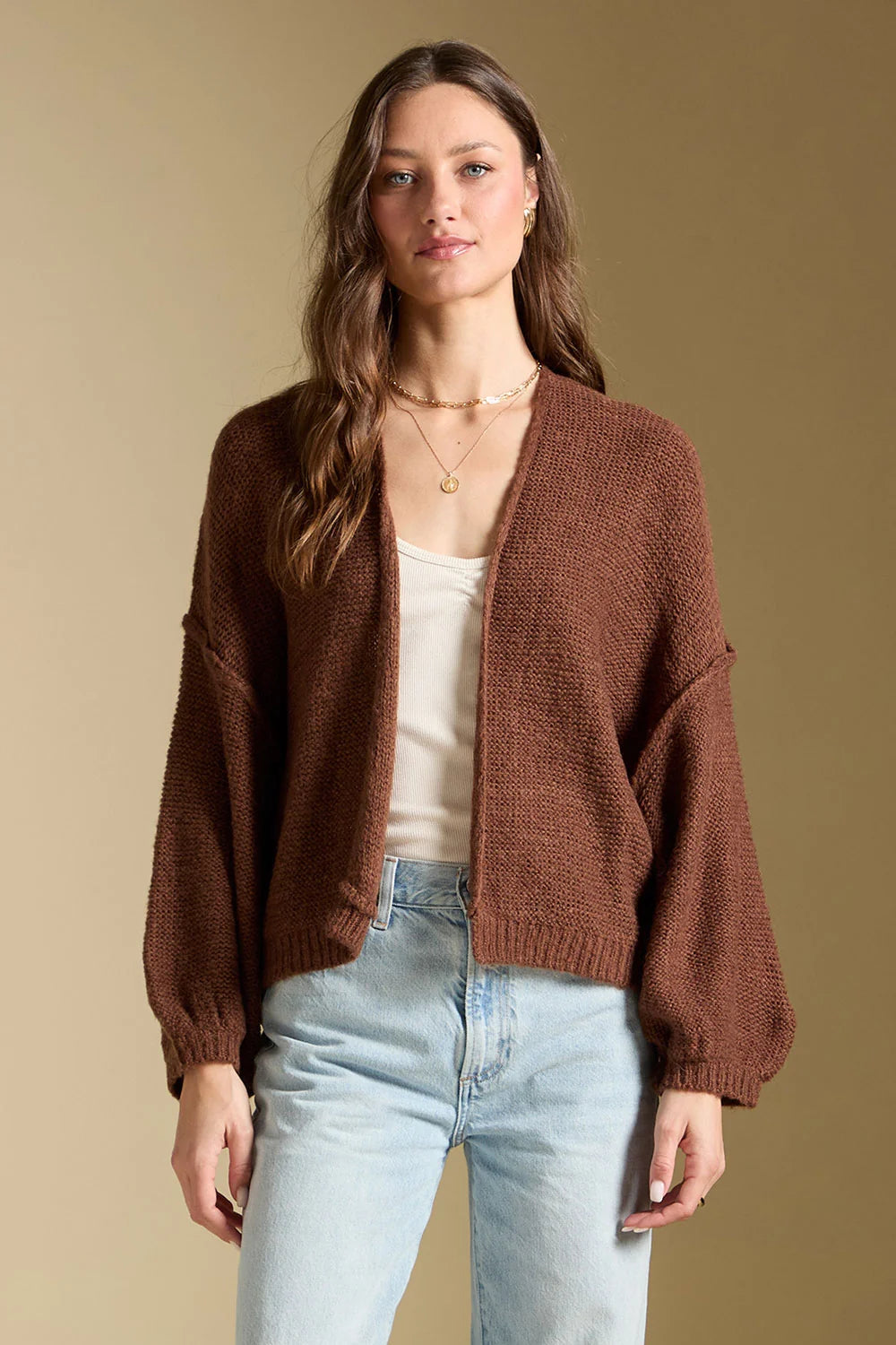 Aden Sweater- Chocolate