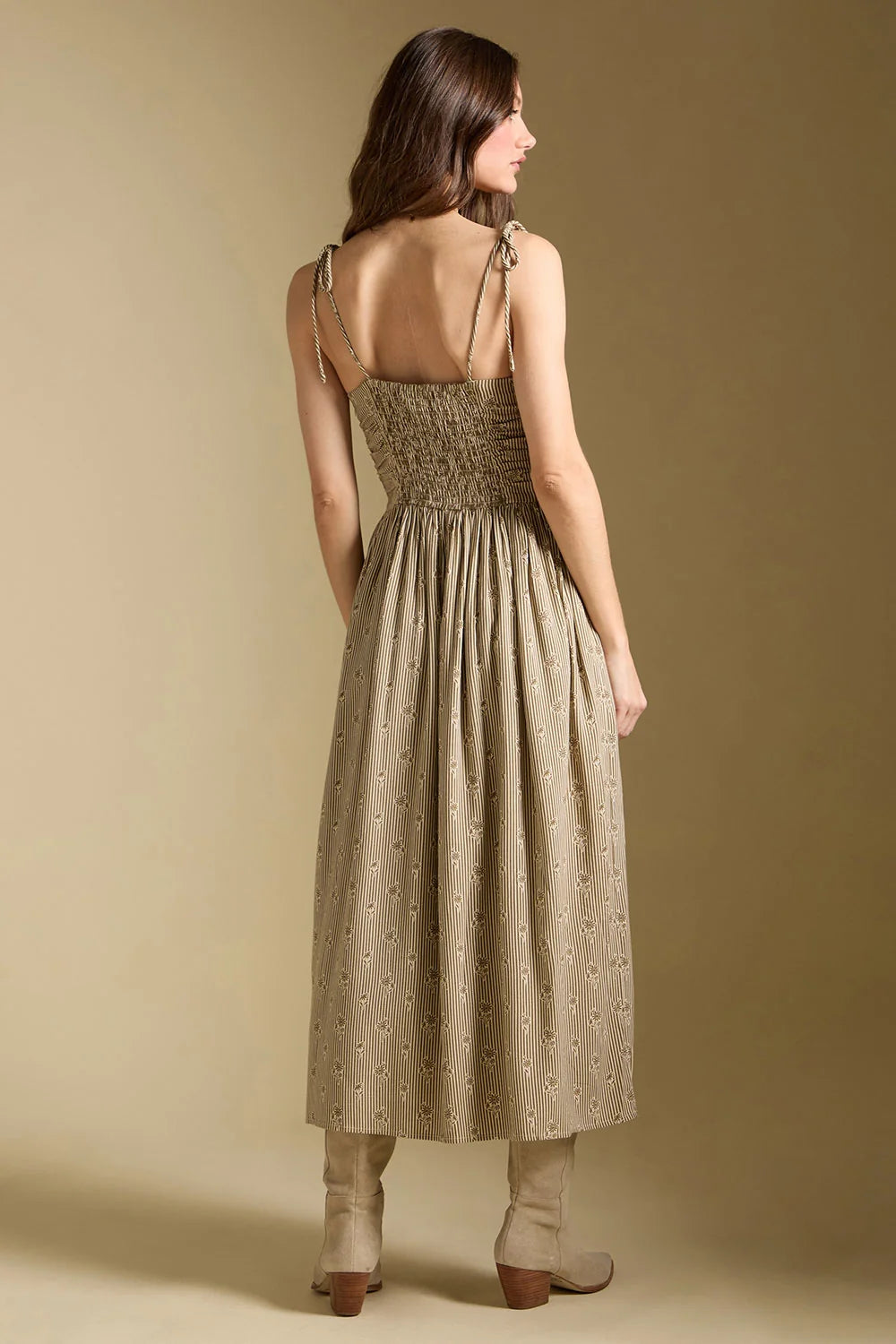 Calystah Tank Midi Dress - Olive