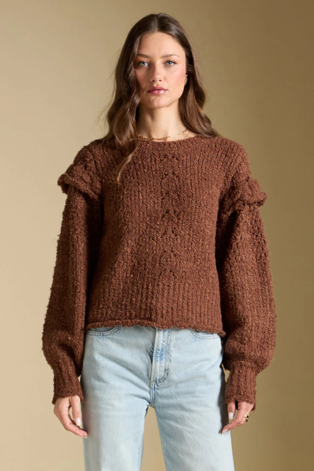 Jeri Sweater- Chocolate
