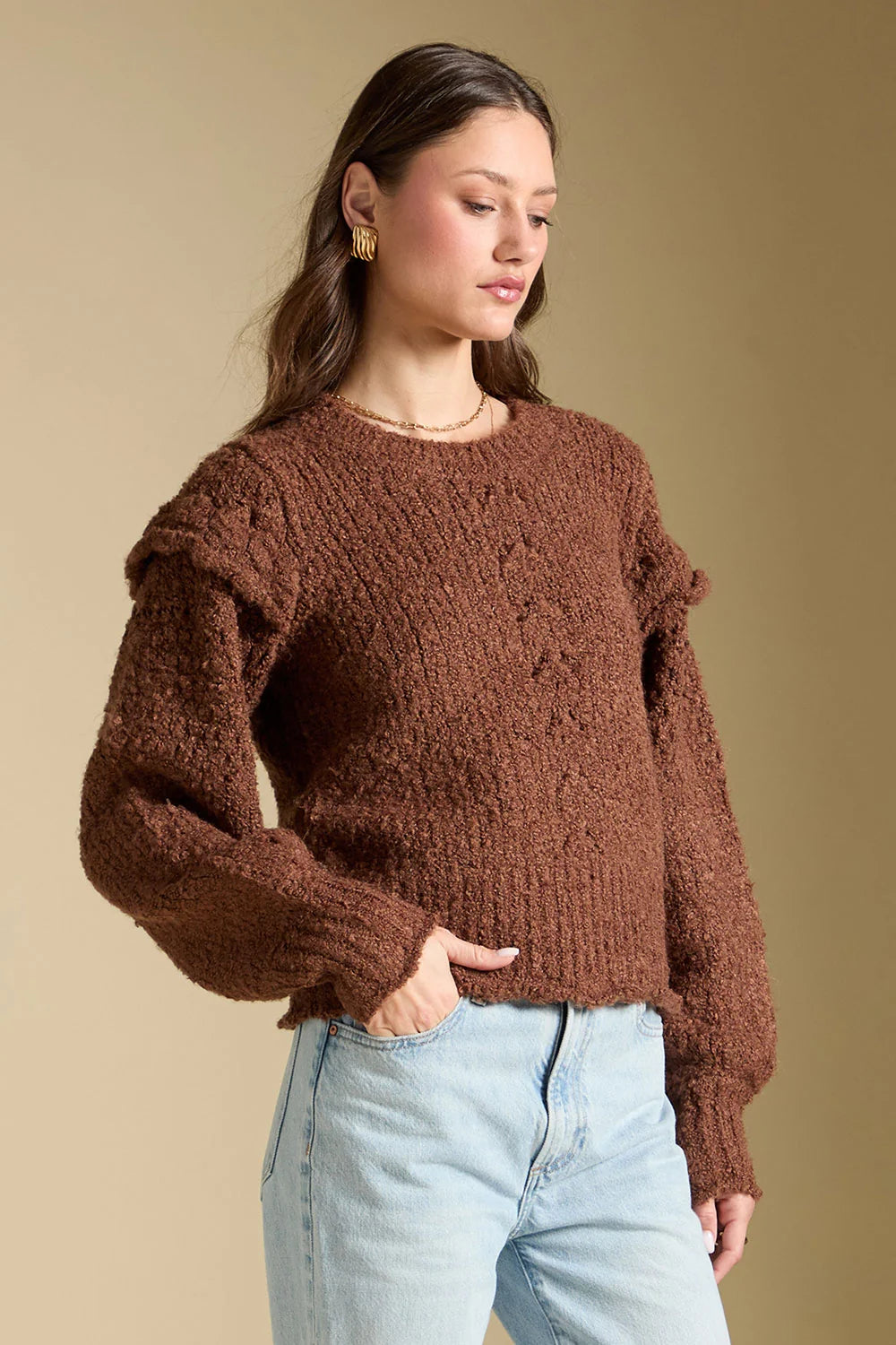 Jeri Sweater- Chocolate