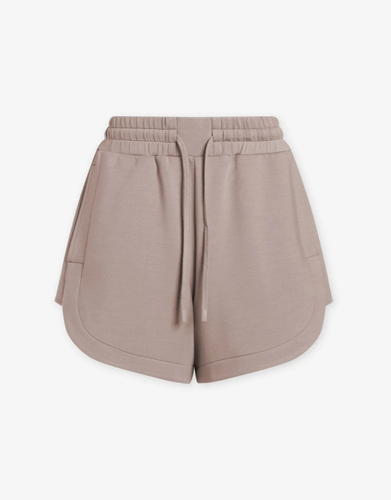 Keely High Rise Short- Light Taupe