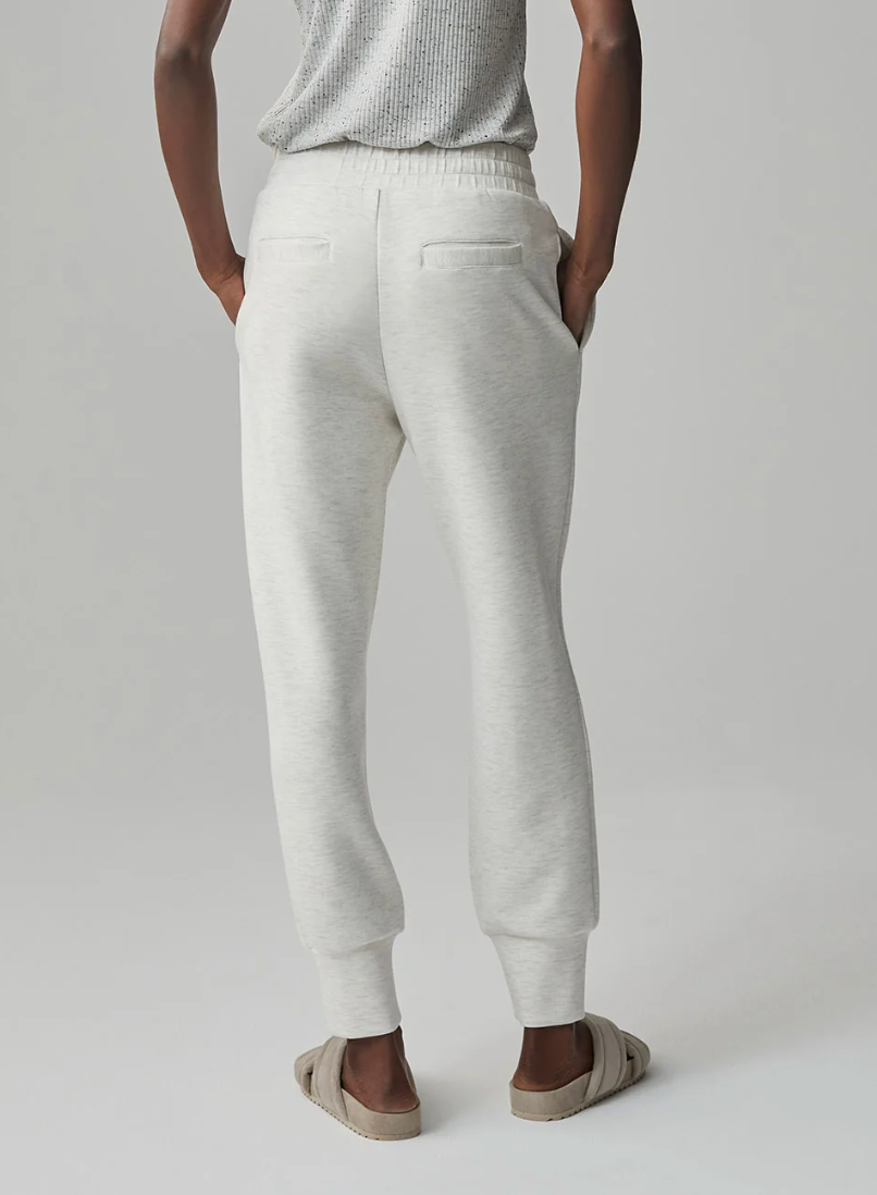 The Slim Cuff Pant- Ivory Marl