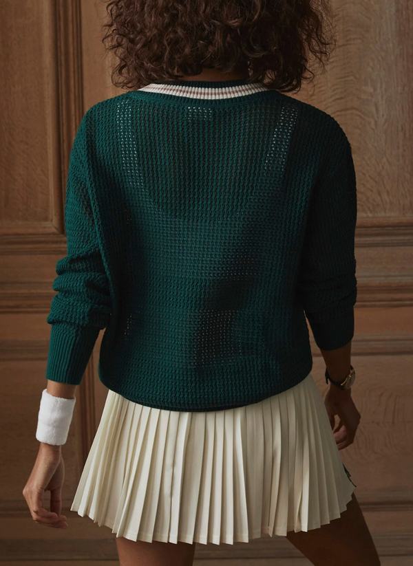 Hadley Knit Sweater- Forest Green