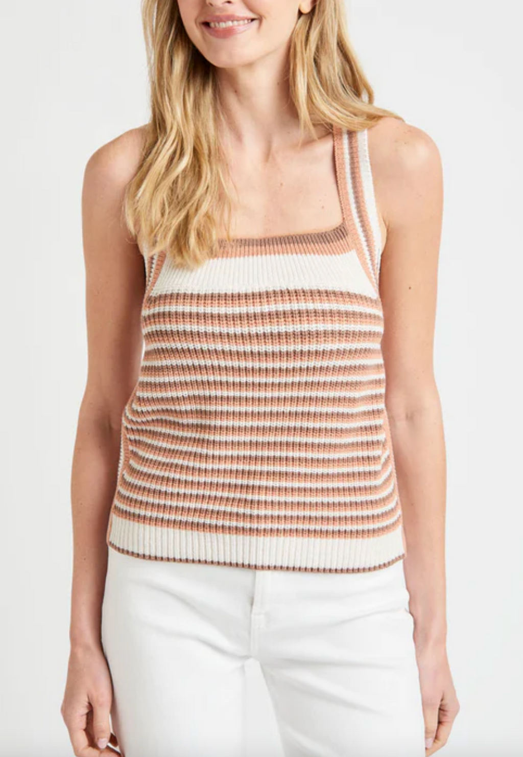 Enzo Sweater Tank- Sunset Stripe**FINAL SALE**