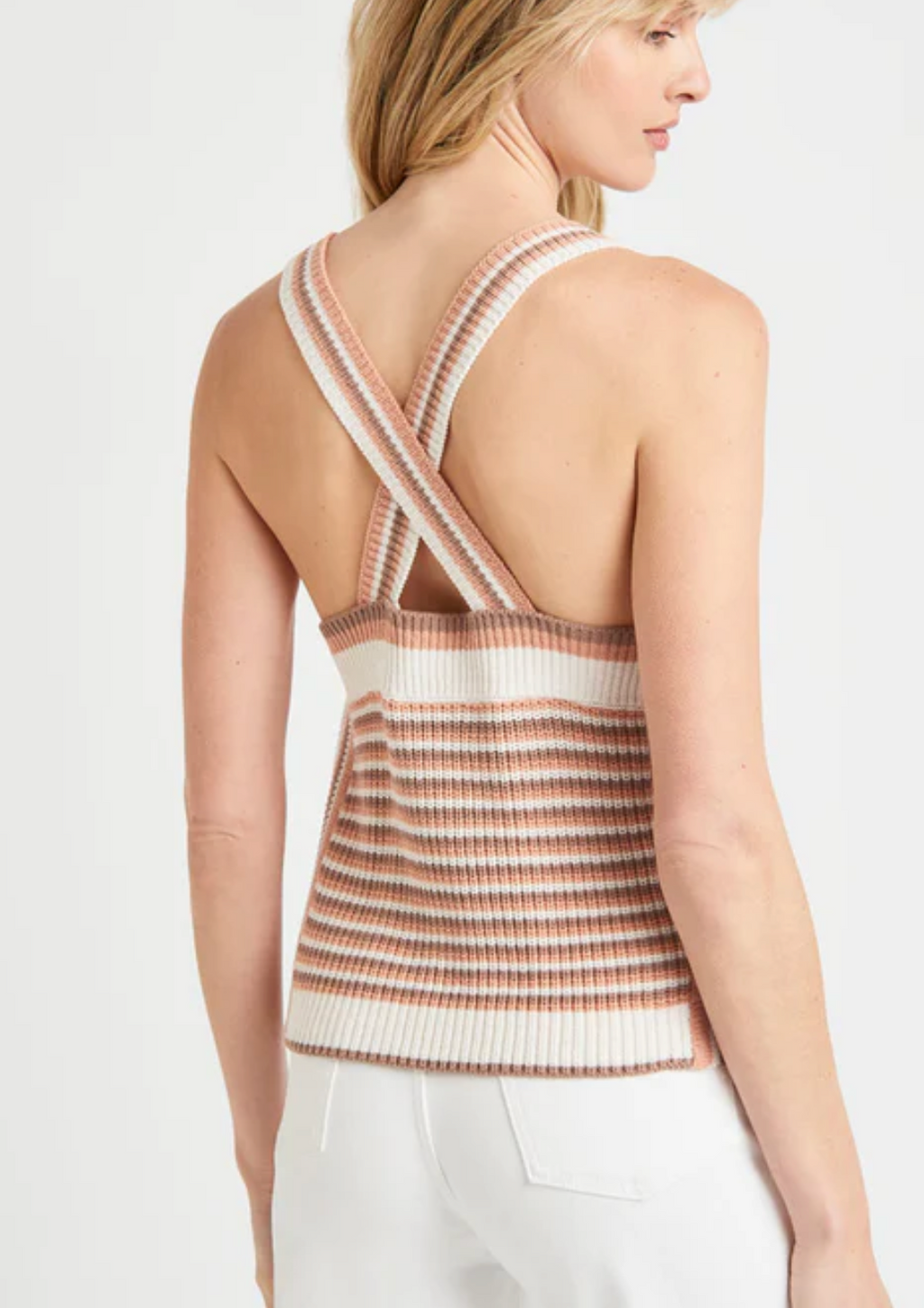 Enzo Sweater Tank- Sunset Stripe**FINAL SALE**