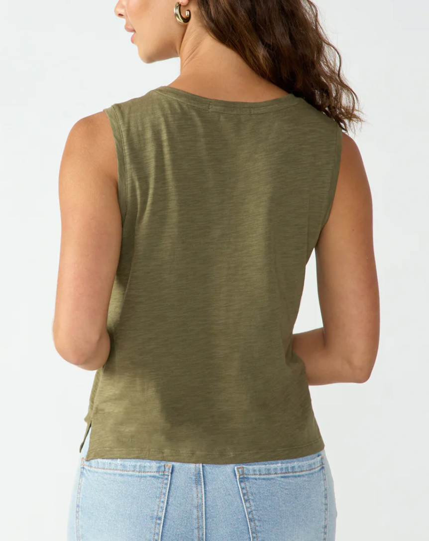 Love Me Knot Top- Mossy Green