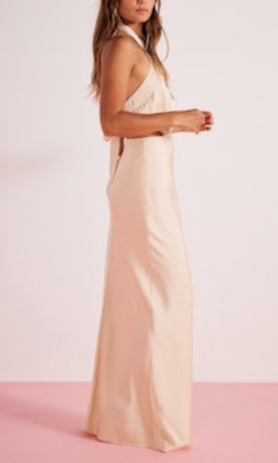 Finlay Halter Gown- Champagne