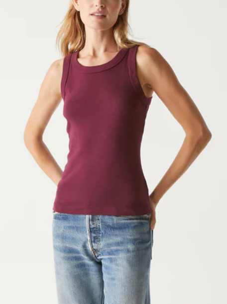Paloma Wide Binding Tank- Plum