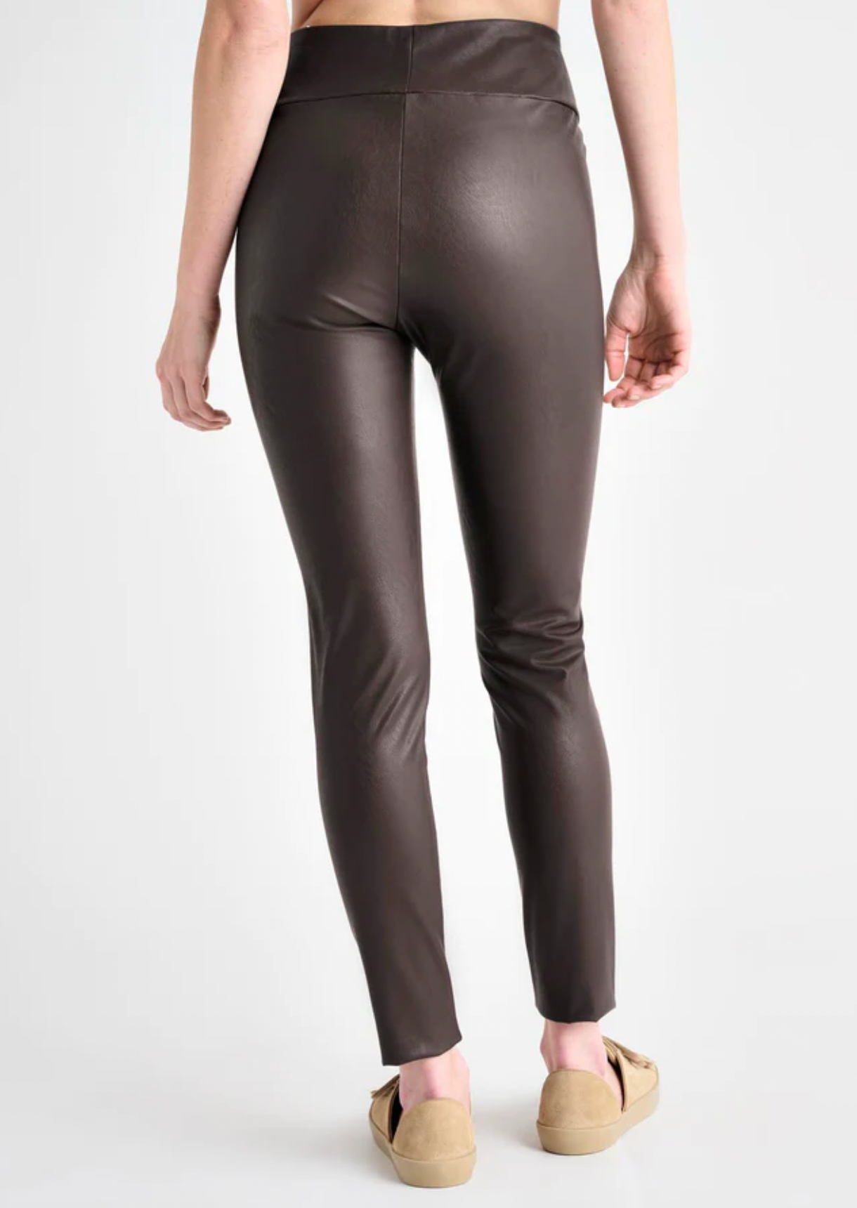 Vegan Leather Legging- Chocolate