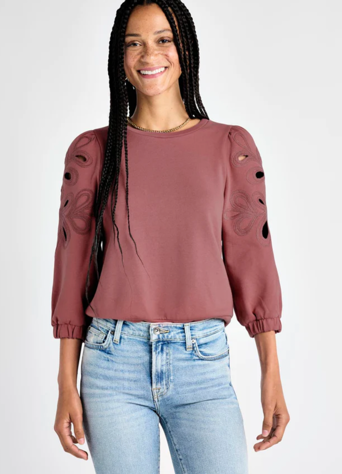Serena Sweatshirt- Boysenberry