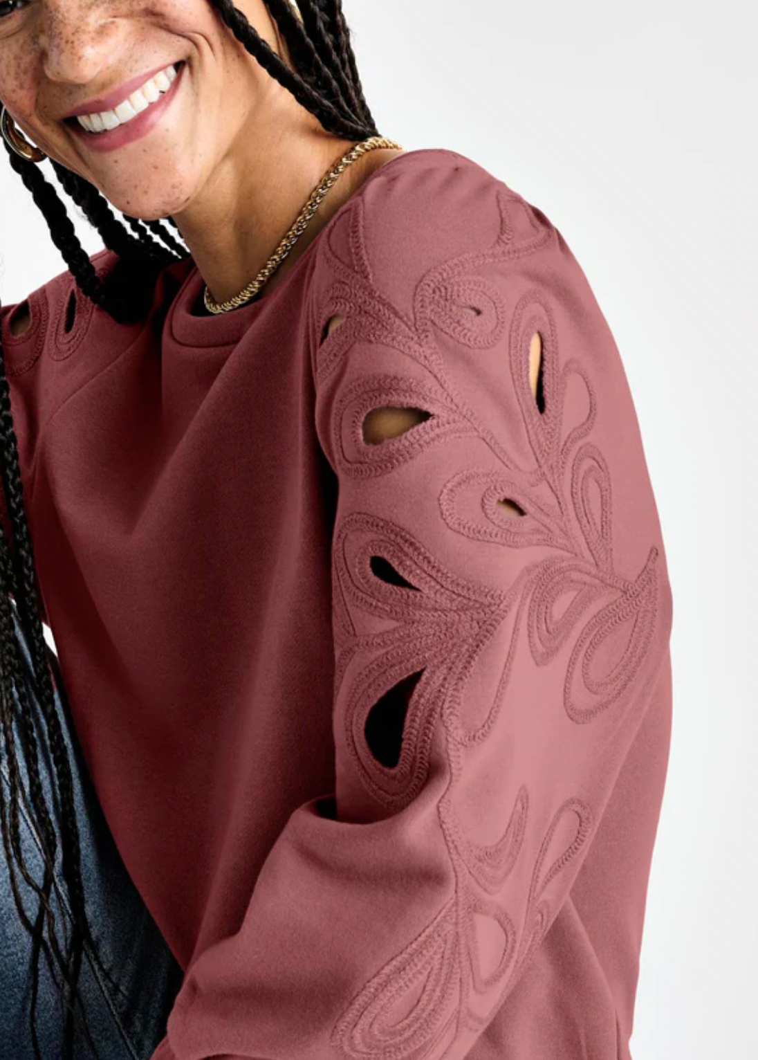 Serena Sweatshirt- Boysenberry