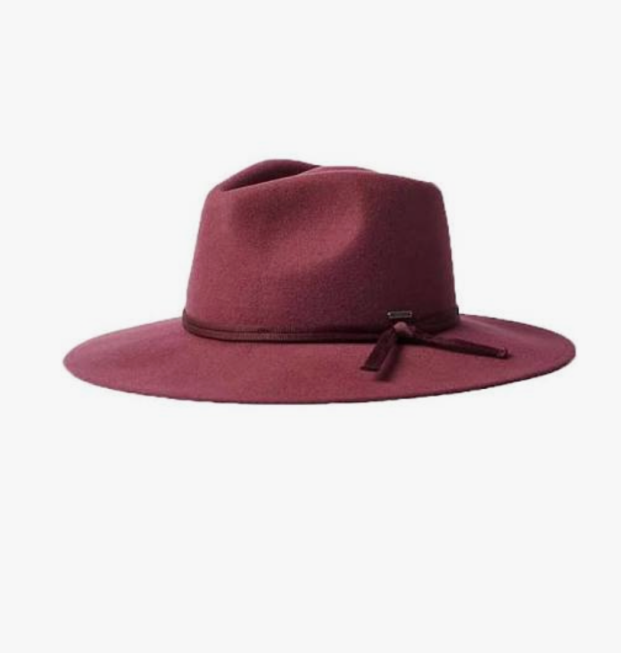 Joanna Wool Felt Hat- Mahogany