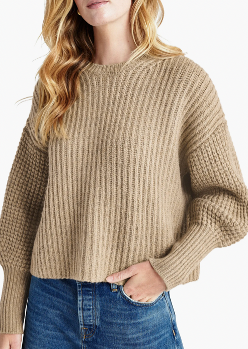 Sarah Sweater- Heather Camel