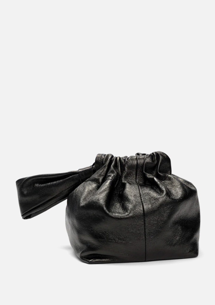 Mariposa Bucket Bag- Metallic Black