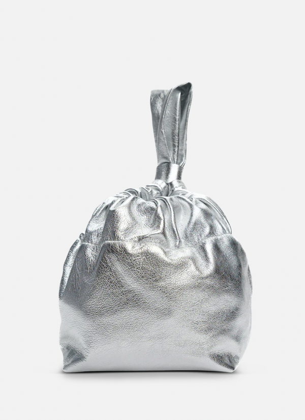 Mariposa Bucket Bag- Silver Metallic