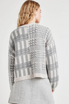 Elliott Plaid Sweater- Grey Glen Check